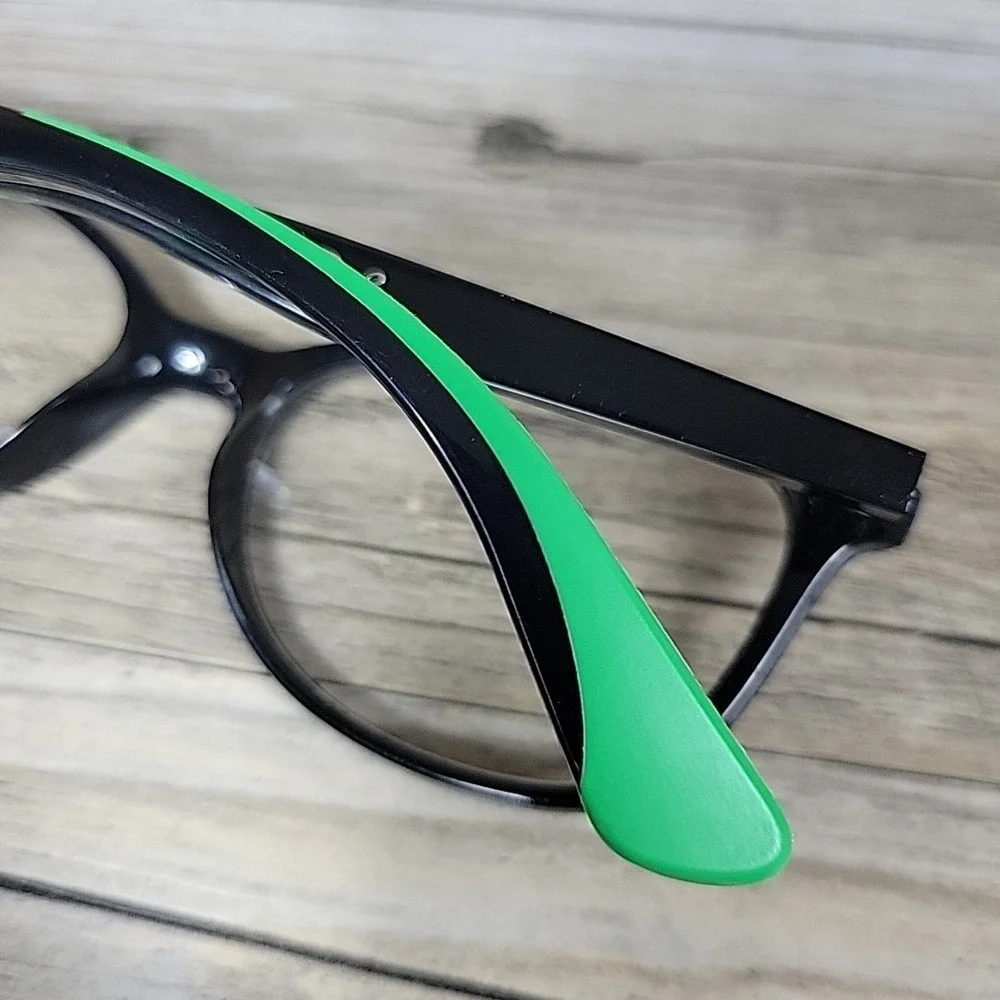 Ray-Ban RB1586 3773 Kids Eyeglasses‎ Black Green Frames Only 49-16-130 Full Rim
